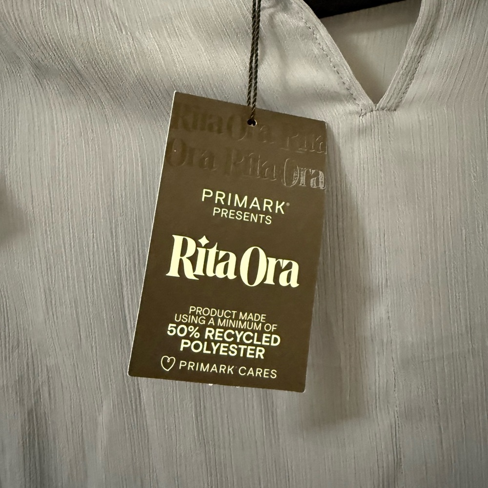 Primark Light Blue Ruffle Blouse - Picture 3 of 4